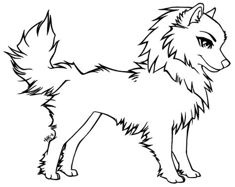 Printable anime coloring pages for kids and adults. Dog Outlines - Coloring Home