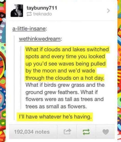 Today i shoplifted 4 sweaters from j crew, 3 lipsticks from sephora, and 3 pairs of underwear from macy's. How fun would it be to wade through clouds | I can't even english right now | Tumblr funny ...