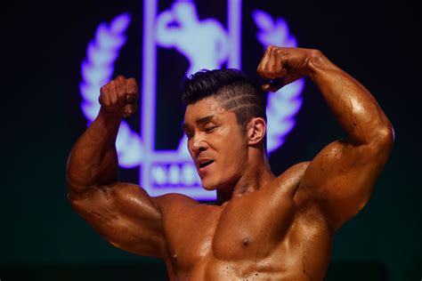 Bodybuilding is defined as the process of building, refining and strengthening your body's muscles through specifically designed exercise. The Eight Mandatory Poses in Bodybuilding