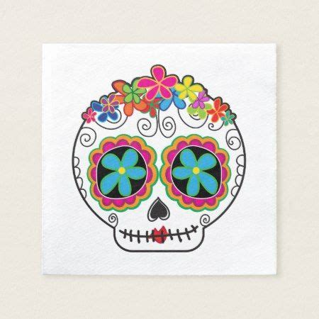 Cut around the design and remove the vinyl around the image. Señorita Calavera Napkins | Zazzle.com (With images ...