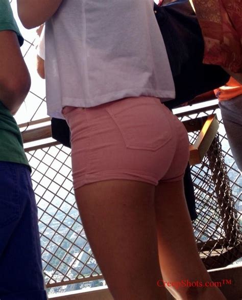 You are a sad excuse for a. sexy booty profile in short pink shorts creepsh...