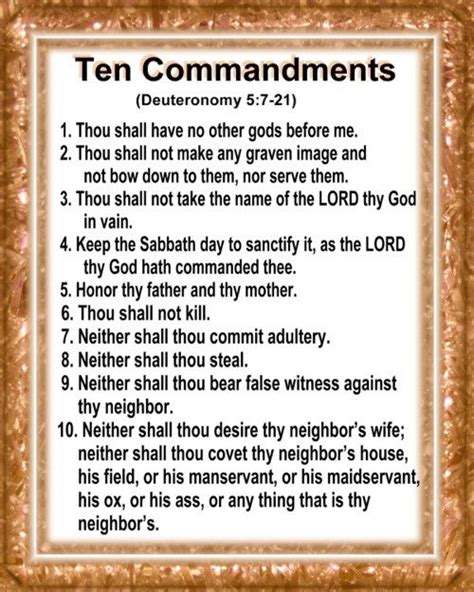 Learn vocabulary, terms and more with flashcards, games and other study tools. THE TEN COMMANDMENTS Deuteronomy 5:7-21 | I belive in ...
