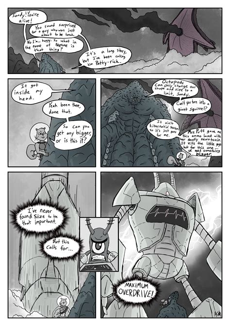 The return of spongebob based on the comic made by u/stillinthesimulation. The Bikini Bottom Horror: Page 40, The Fight-O-Plankton ...