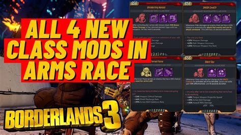 More images for borderlands 3 how to unlock class mods » ALL 4 NEW CLASS MODS COMING WITH ARMS RACE GAME MODE ...
