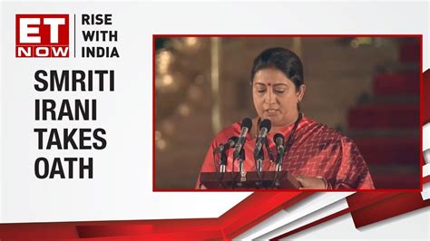 Smriti irani receives longest applause from pm, others while taking oath as lok sabha member. Smriti Irani takes oath as union minister in PM Modi's ...