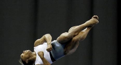 A goat head to be exact, outlined in rhinestones. Simone Biles Takes Gymnastics to a New Level. Again.