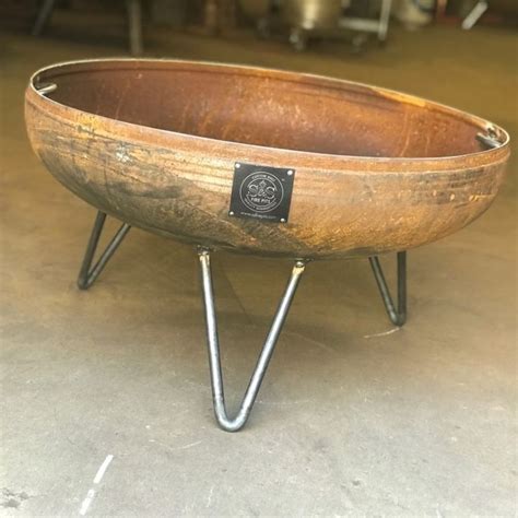 Thanks to one of our customers for inspiring us to make one. 30" Elliptical Mid Century Modern Fire Pit | Custom Fire ...