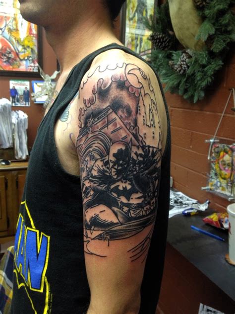 By dubuddha february 24, 2015. The start of my batman/joker tattoo : batman