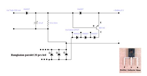 Membuat rangkaian lampu led 220v lengkap dengan pcb ~ belajar robot. Ide Skema Rangkaian Lampu Blitz Led, Skema Rangkaian