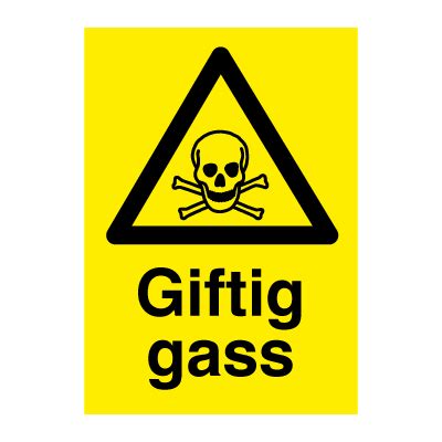 In iedere box komen 6 willekeurige artikelen van de deelnemende standhouders. Giftig gass - Fareskilt med symbol og tekst ...