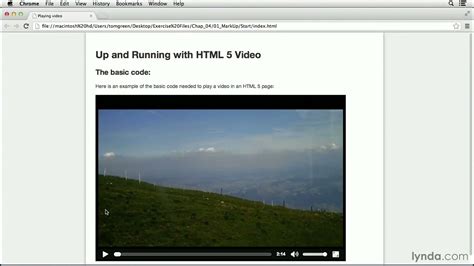 HTML5 video tutorial: Exploring the HTML5 video tag | lynda.com - YouTube