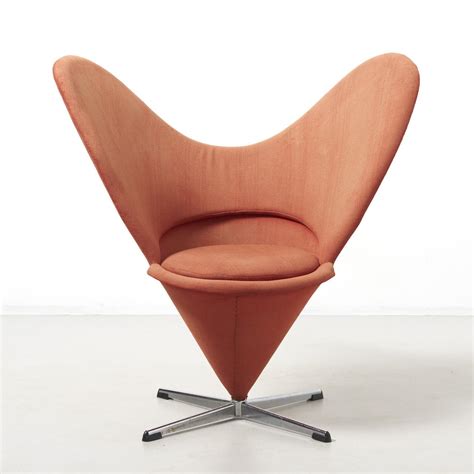 It is perfect for your bedroom where you think that love floats in the air and that you want to transform it into a love room. Heart cone chair by Verner Panton, Denmark 1950's | #124804