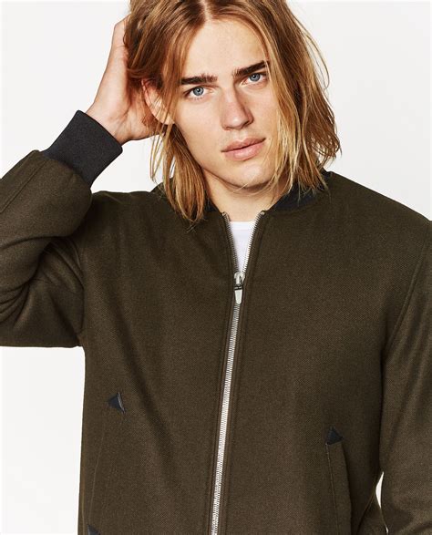 Blonde man great hair haircuts for men mannequins male models hair inspiration. CLOTH BOMBER JACKET- zara- ton heukels male model | Long ...