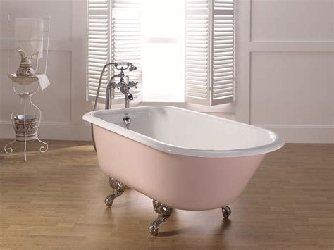 The exterior of primed bathtubs must be finished with a high quality paint for freestanding installation. Freestanding oval cast iron bathtub on legs ANIS | Bathtub ...