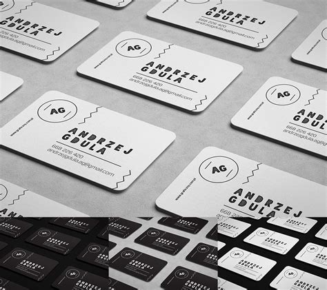 Round business cards can have a clean and professional design, but sport a unique shape that just makes this little rebel extra memorable. Wizytówka - zaokrąglone rogi / Round corner business card ...