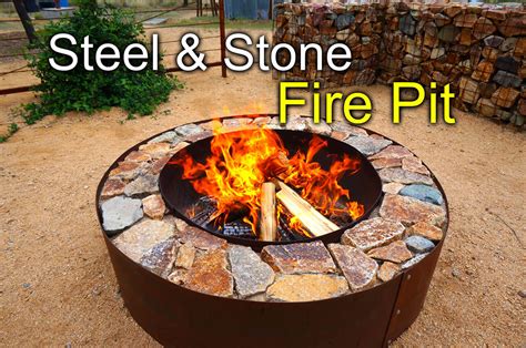 Define your outdoor space with a fire place or fire pit! How To Build A Round Fire Ring Out Of Cinder Blocks With ...