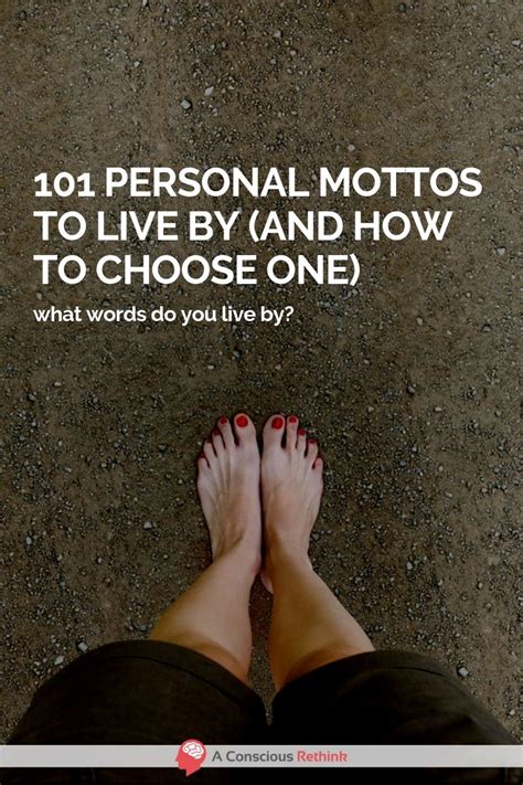 Focus on attitude and perspective. 101 Best Personal Mottos To Live By (Examples To Choose From)