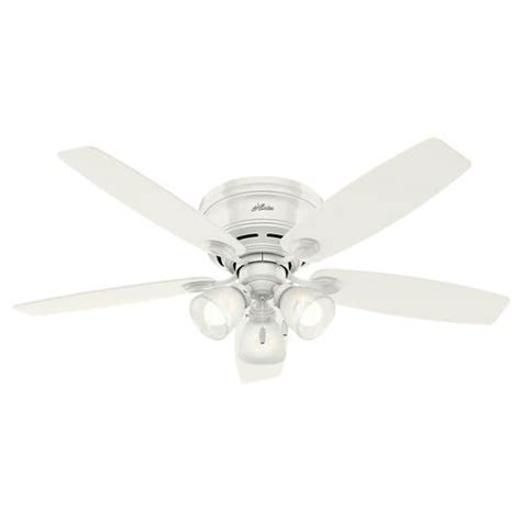 This model has a silent free motor, so you won't be able to hear it hunter ceiling fans company is an online company with one of the largest offers of ceiling fans on the market. Hunter® Low Profile® 52" LED Ceiling Fan at Menards ...