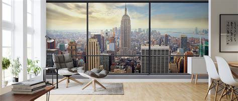 The penthouse club is the place to get excited, relax or entertain in style. Penthouse Window View - Gratis bezorgd fotobehang van de ...