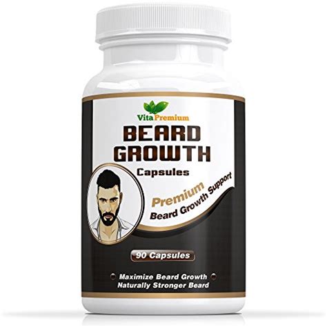 Hair, nail, and skin health. Beard Growth Support with Biotin - Premium Facial Hair ...