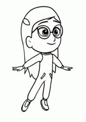 These little heroes are kids by day and armed with their pajamas, superheroes we have connor, amaya and greg, romeo and of course catboy, owlette, gekko, night ninja and luna girl. "PJ Masks" coloring pages