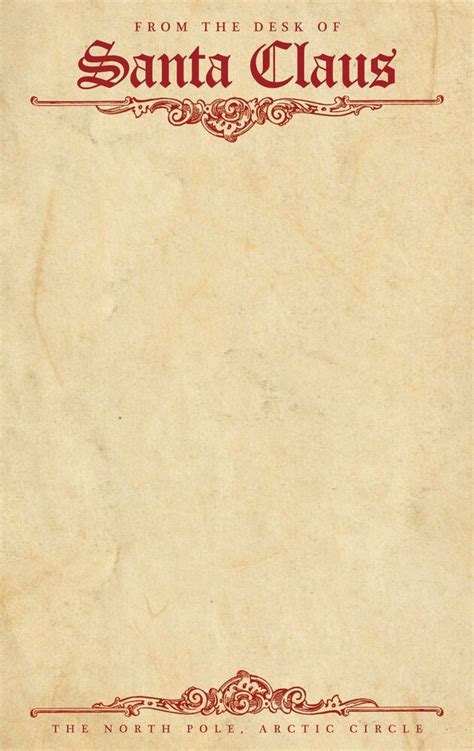 The letterhead is saved as a jpg. From The Desk of SANTA CLAUS Notepad ~ 5.75" x 9.5" | eBay