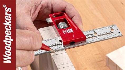 The plastic fixed base and dual led lights help to illuminate the work surface and provide superior bit visibility. Joiner's Combination Squares | Woodpeckers Woodworking ...