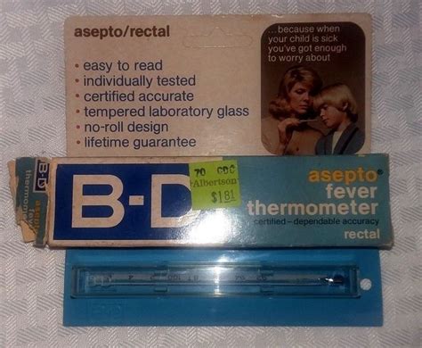 It is a normal immune response to an infection to generate an elevated body temperature and make the body inhospitable. 1950-60s B-D ASEPTO GLASS FEVER THERMOMETER IN ORIGINAL ...