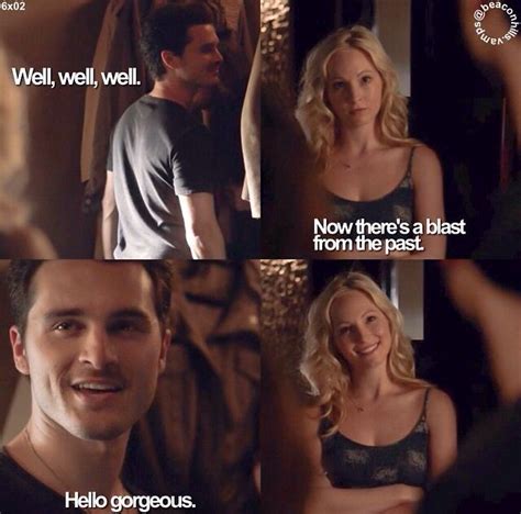 What twilight / the vampire diaries fans will like: "Hello gorgeous" I love Enzo & Caroline's chemistry they ...