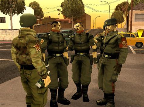 This thrilling action game could be played. GTA San Andreas Russian Soliders from Freedom Fighters Mod ...