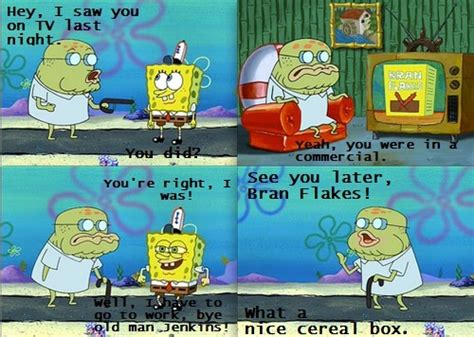 Spongebob memes spongebob squarepants old man meme spongebob painting retro wallpaper realism art old men room paint smurfs. old man jenkins on Tumblr