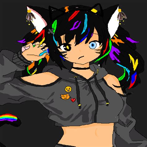 This is probably happening because of different unicode so the font taken from wikipedia, has different ch. Editing bad girl but dress kawaii - Free online pixel art ...