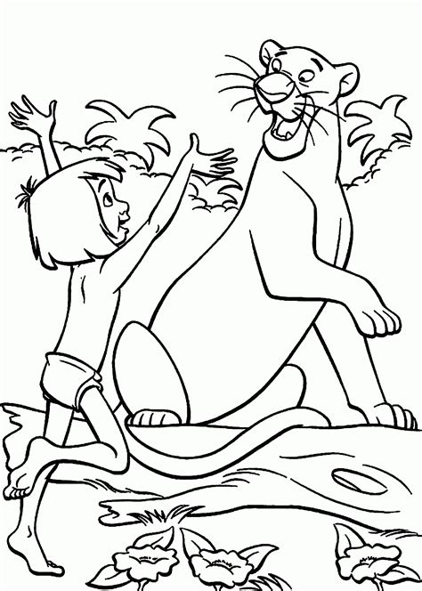 These jungle scenes could use a dash of color! Coloring Pages Of Jungle Book - Coloring Home