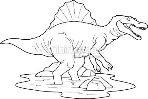 A new printable coloring page for children with lego jurassic world set. Spinosaurus arte vectorial - Thinkstock