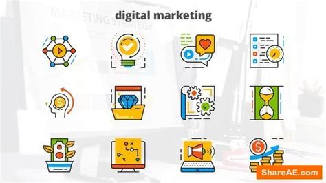 You'll find something for every stage of your video project. Videohive Digital Marketing - Flat Animated Icons » free ...