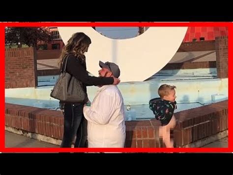 When you think back to your first month together, you remember smiling like an idiot and laughing at all the lame jokes. Breaking News | Little boy upstages mom's marriage proposal by PEEING in background - YouTube