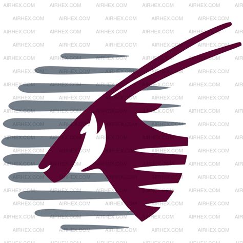 Its logo or emblem is very distinctive, since it is the head of an oryx, an antelope with very long. Qatar Airways logo | Qatar airways, Lounge logo, Airline logo
