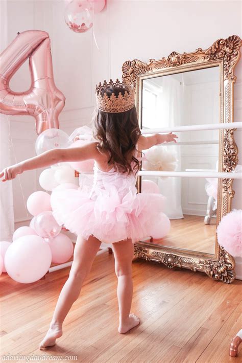 I had my barre for a while but i didn't want to put it up until i found the 'perfect mirror'. DIY Copper Ballet Bar Ballerina Birthday Party | DIY ...