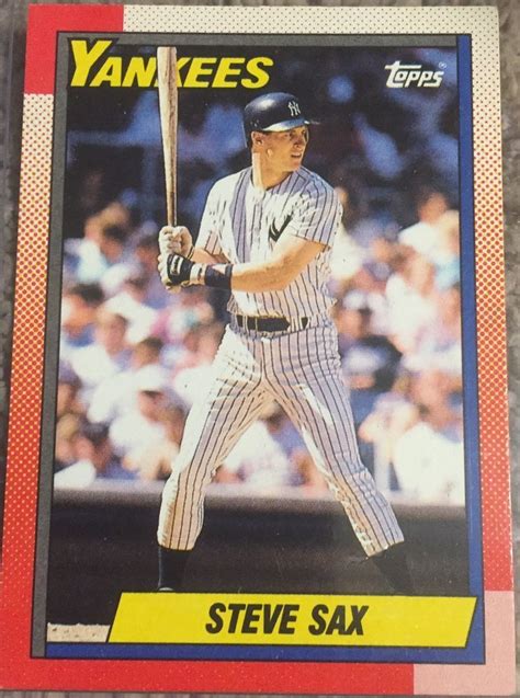 Check spelling or type a new query. Topps 1990 #560 STEVE SAX NY YANKEES MLB Baseball Card ...