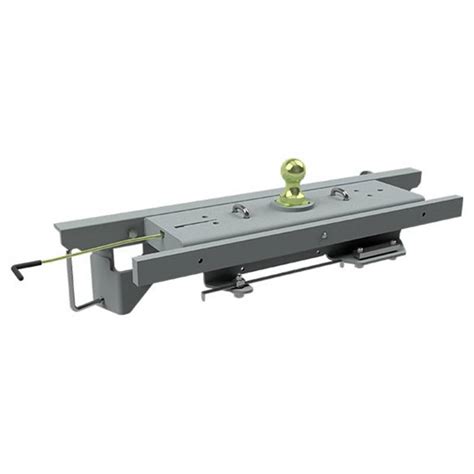 All framework for gooseneck trailer hitches reside under the bed of the truck with only the ball exposed above the bed of the truck. B&W GNRK1100 Turnoverball Gooseneck Hitch Kit for Ford ...