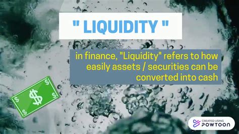 Obviously, the most liquid asset of all is cash. Liquidity: Finance Easy Learning - YouTube