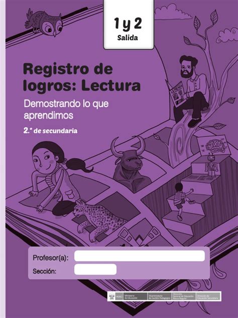 Cuadernillo 6to grado de secunadaria. Registro de Logros Lectura. Demostrando Lo Que Aprendimos ...