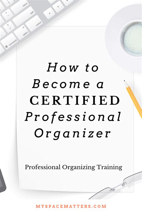 Becoming a professional organizer has given me the privilege not only of serving clients but also the opportunity to meet wonderful colleagues, experienced professionals who have been dedicated to the development of. How to Become a Certified Professional Organizer ...