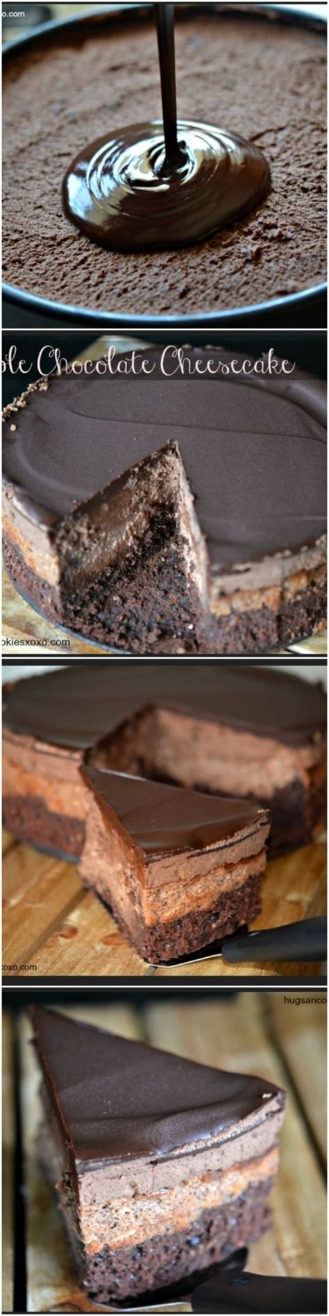 Copycat Cheesecake Factory Triple Chocolate Cheesecake ...