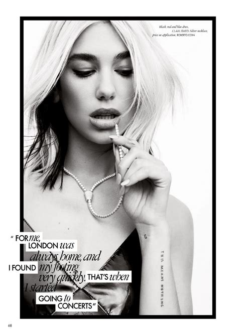 The title means she or her in french. DUA LIPA in Elle Magazine, UK August 2020 - HawtCelebs