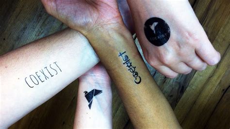 These tattoos often represent the duality of life, says melaugh. Win new Coexist gear online · Coexist