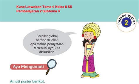 Lkpd ini untuk membantu siswa dalam memahami materi ajar yang diberikan. Kunci Jawaban Tema 2 Kelas 6 Halaman 3 Pembelajaran 2 ...