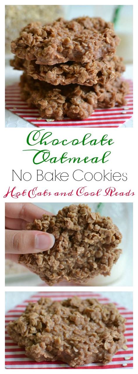 The secret to soft and chewy oatmeal cookies food wine. Easy and delicious! These no bake cookies are made without ...
