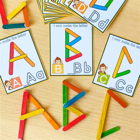 Es ist in deutschland, österreich, der schweiz sowie in . ABC Popsicle Sticks Alphabet Activity Game for Toddlers | Etsy