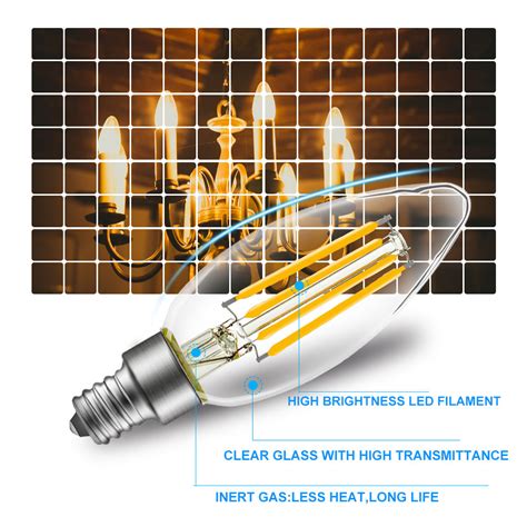 Shop with earthled to learn the difference! E12 Type B Bulb 5w Led Candle Bulb Dimmable B10 Led ...